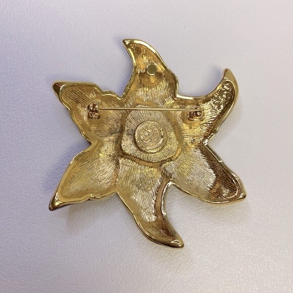 Edgar Berebi Limited Edition Enamel Lilac Pin Trinket Box & Brooch Poinssettia - Picture 5 of 11